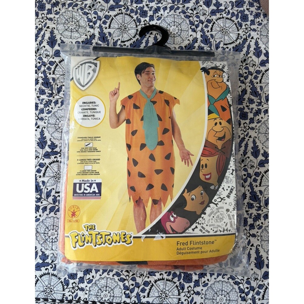 Rubie's Fred Flintstone Costume Complete Outfit One Size Standard NWT - Picture 1 of 8